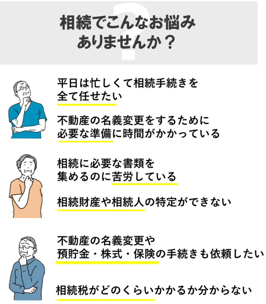 相続でこんな悩みありませんか